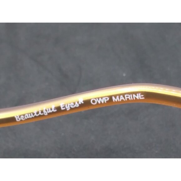 Vtg. German Retro OWP Beautiful Eyes Marine 2501/410 54 +12 eyeglass Frames READ - Picture 4 of 15